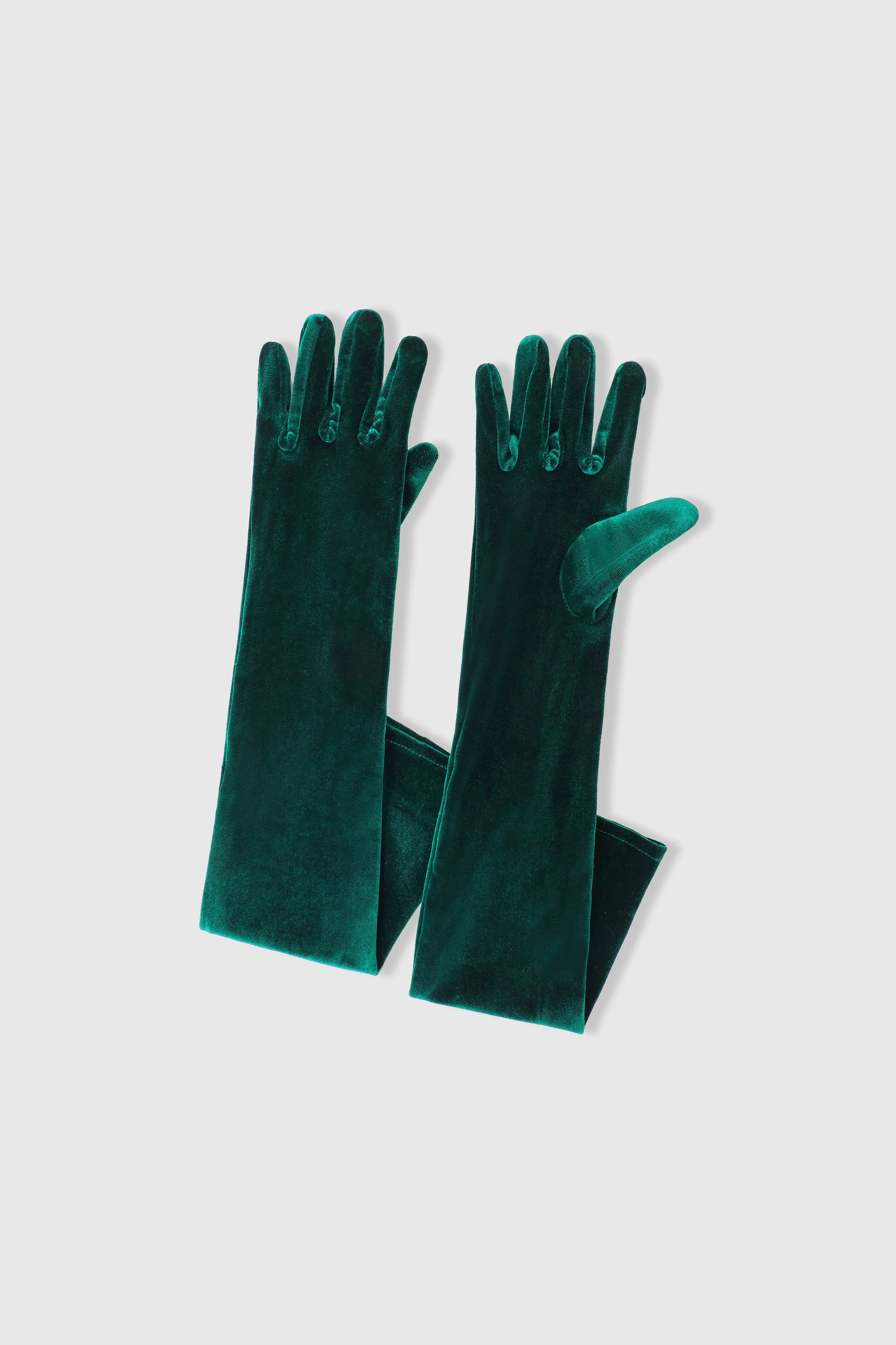 21.6" Elbow Length Velvet Stretchy Gloves