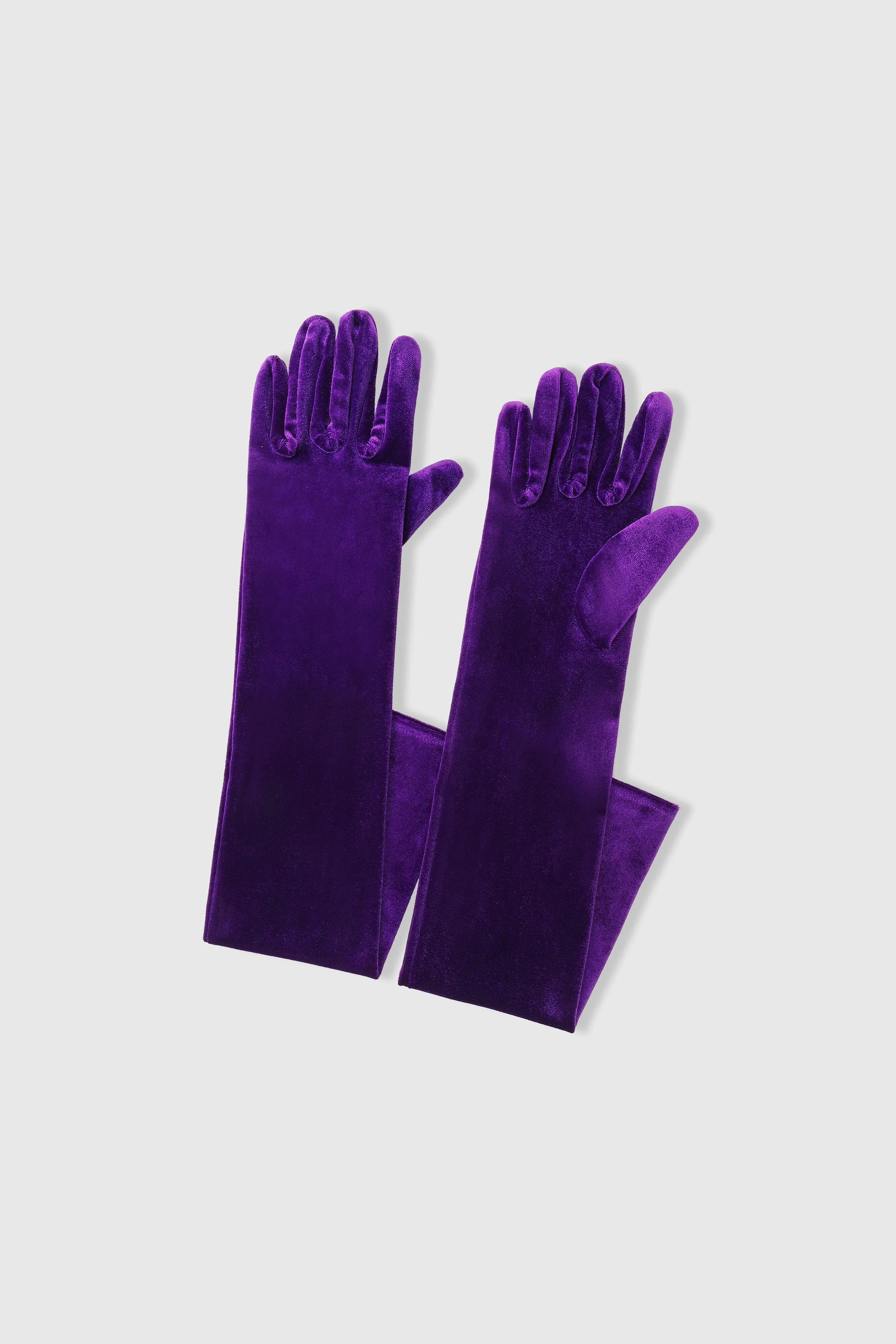 21.6" Elbow Length Velvet Stretchy Gloves