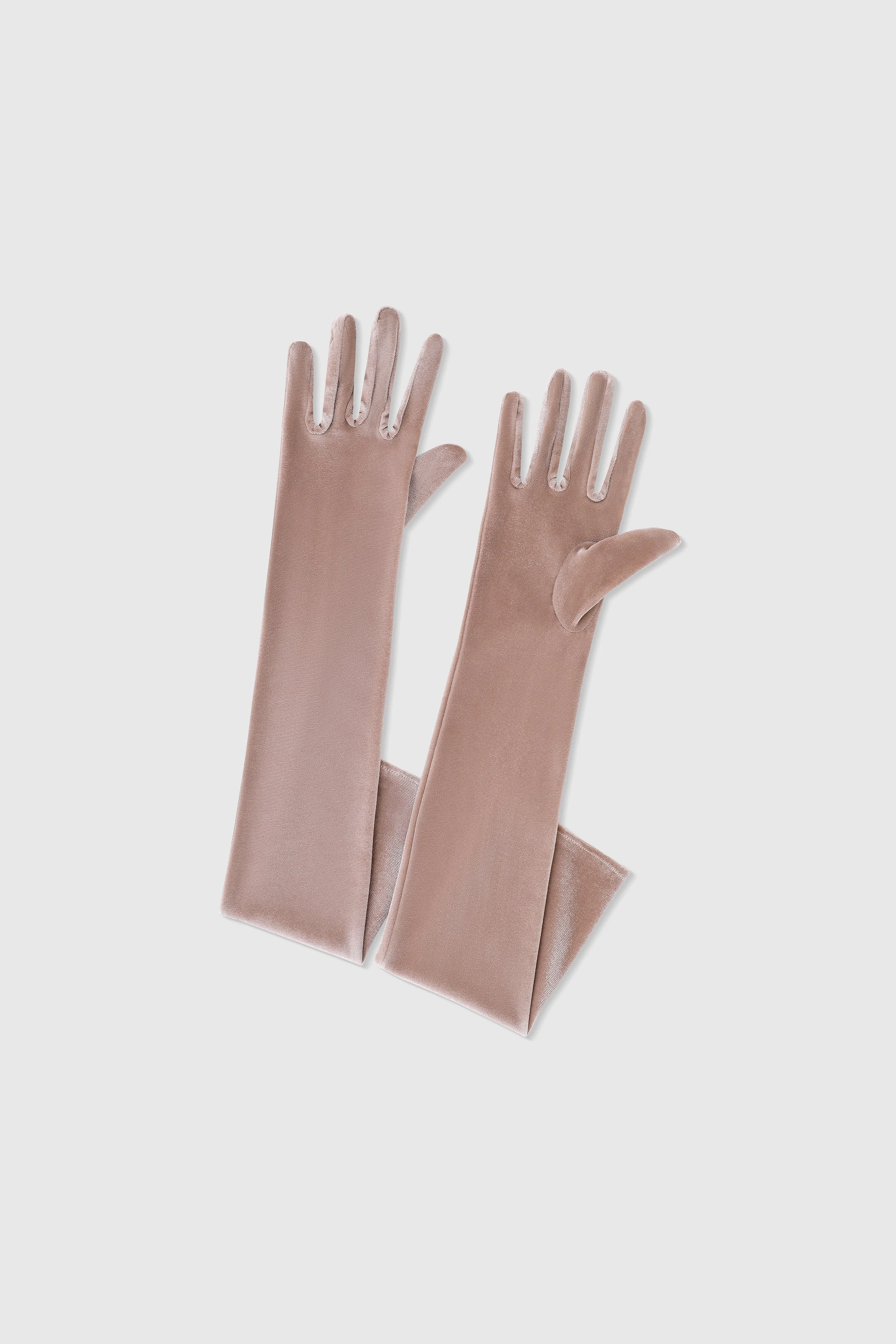 21.6" Elbow Length Velvet Stretchy Gloves