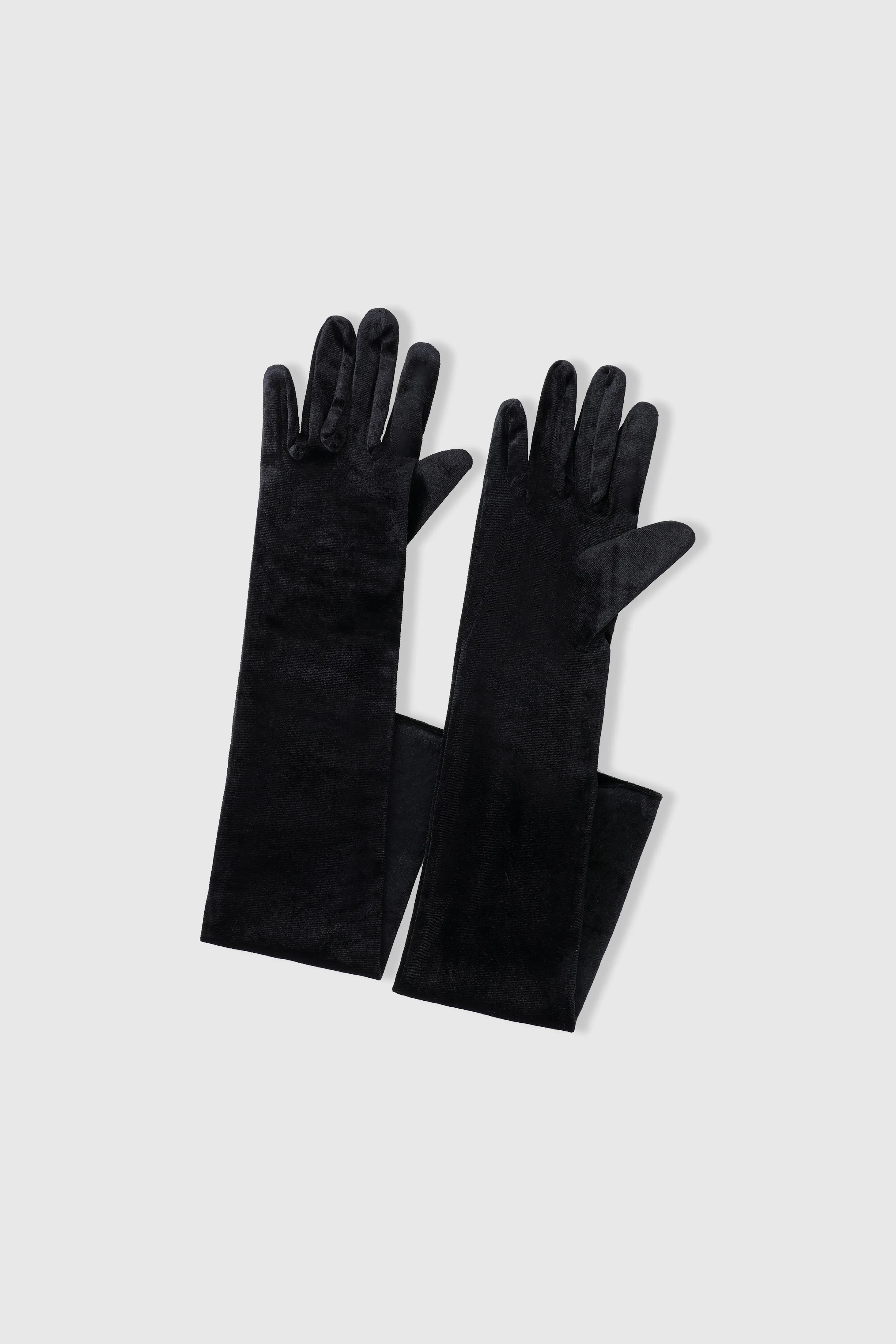 21.6" Elbow Length Velvet Stretchy Gloves