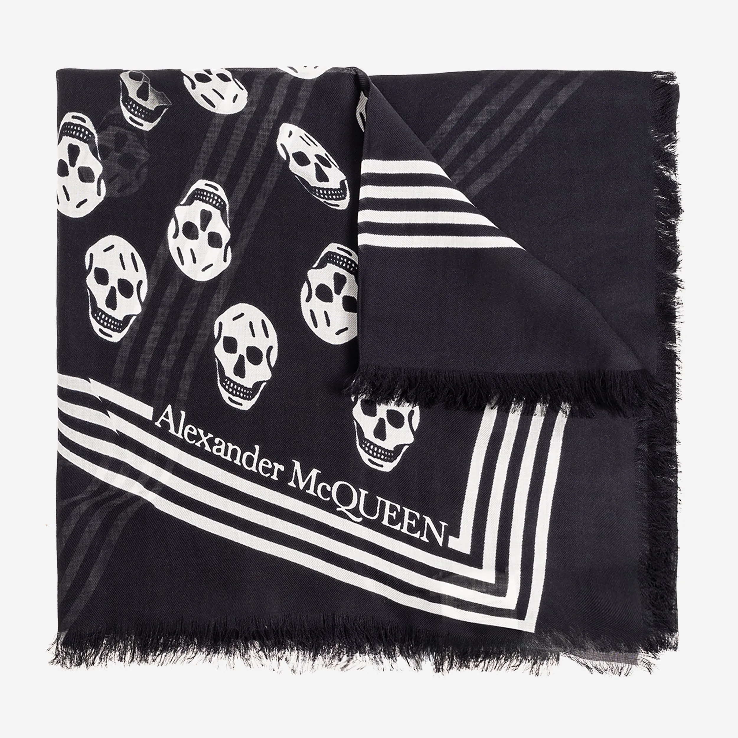 Alexander McQueen Biker Skull Scarf