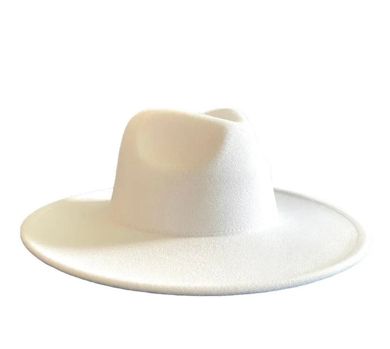 Atlanta Wide Brim Fedora - White