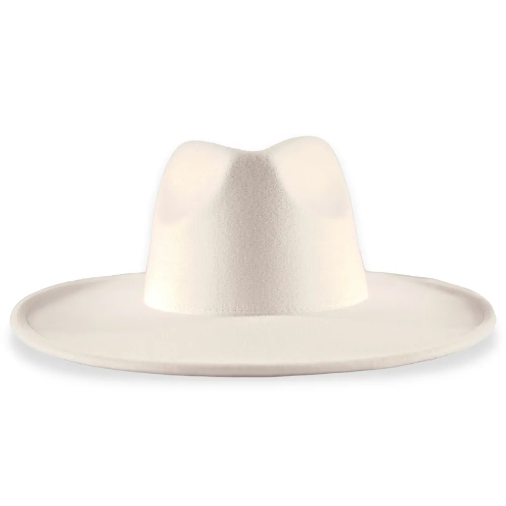 Atlanta Wide Brim Fedora - White