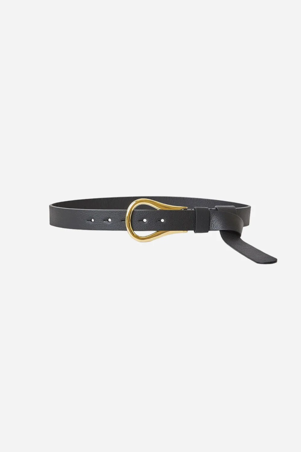 B-Low The Belt Ryder Wrap Leather Belt in Black Gold