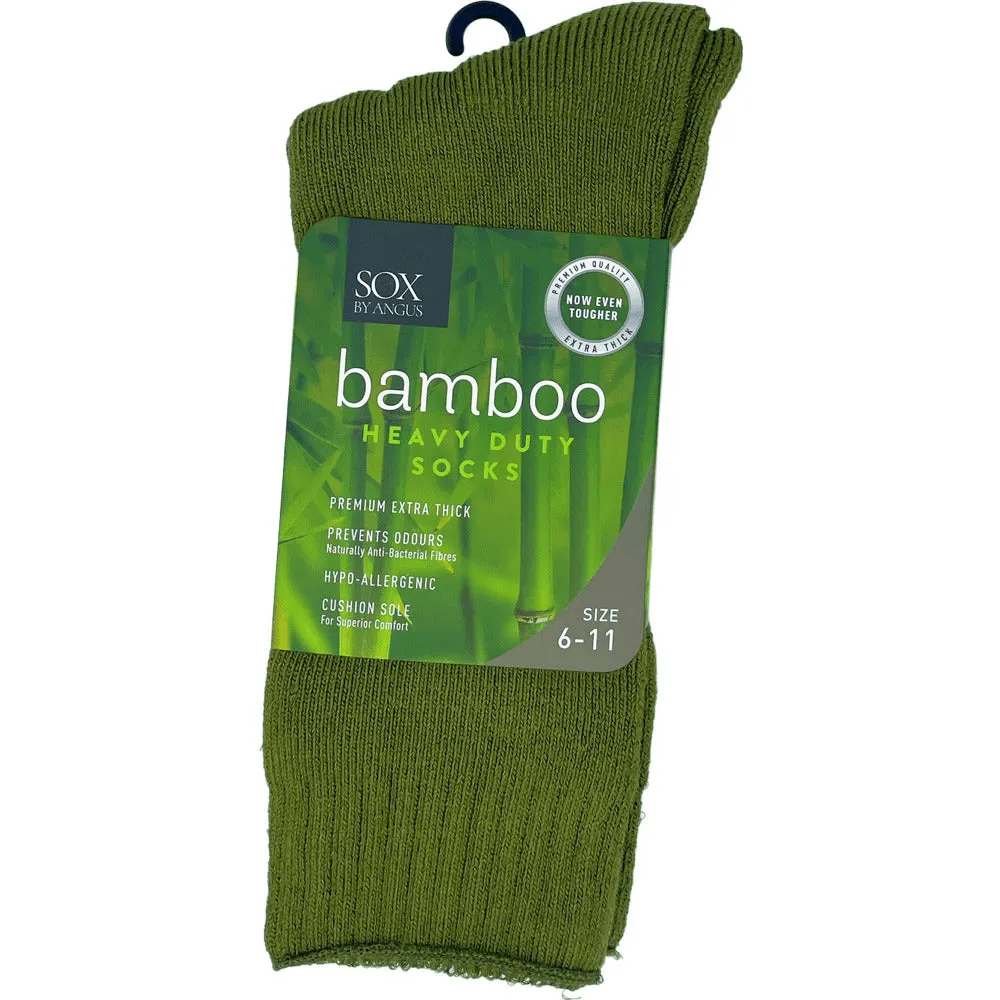 Bamboo Heavy Duty Socks - 1 Pack - Khaki