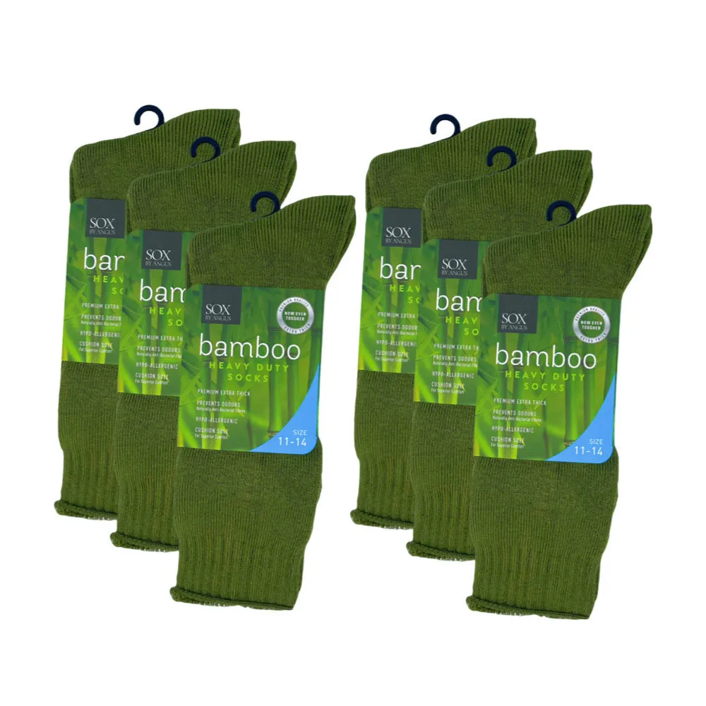 Bamboo Heavy Duty Socks - 1 Pack - Khaki