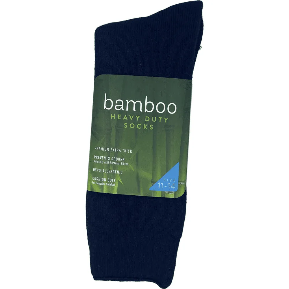 Bamboo Heavy Duty Socks - 1 Pack - Navy