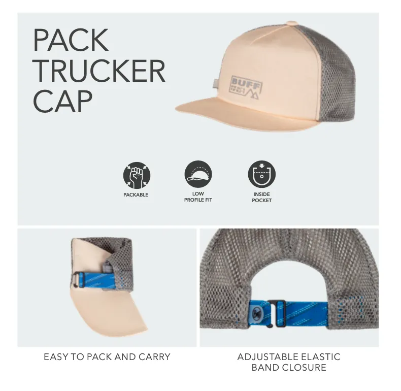 Buff Cap Pack Trucker