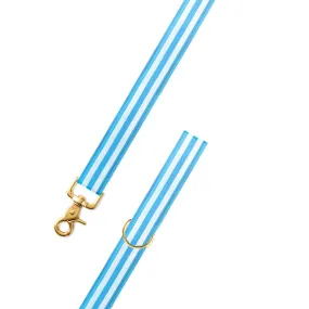 Carolina Blue & White Grosgrain Ribbon Dog Leash