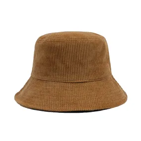 Corduroy Bucket Hat Outdoor Fishing Boonie Cap Packable Sun Hat YZB0209