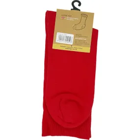 Cotton Loose Top Socks - NO SEAM - Red