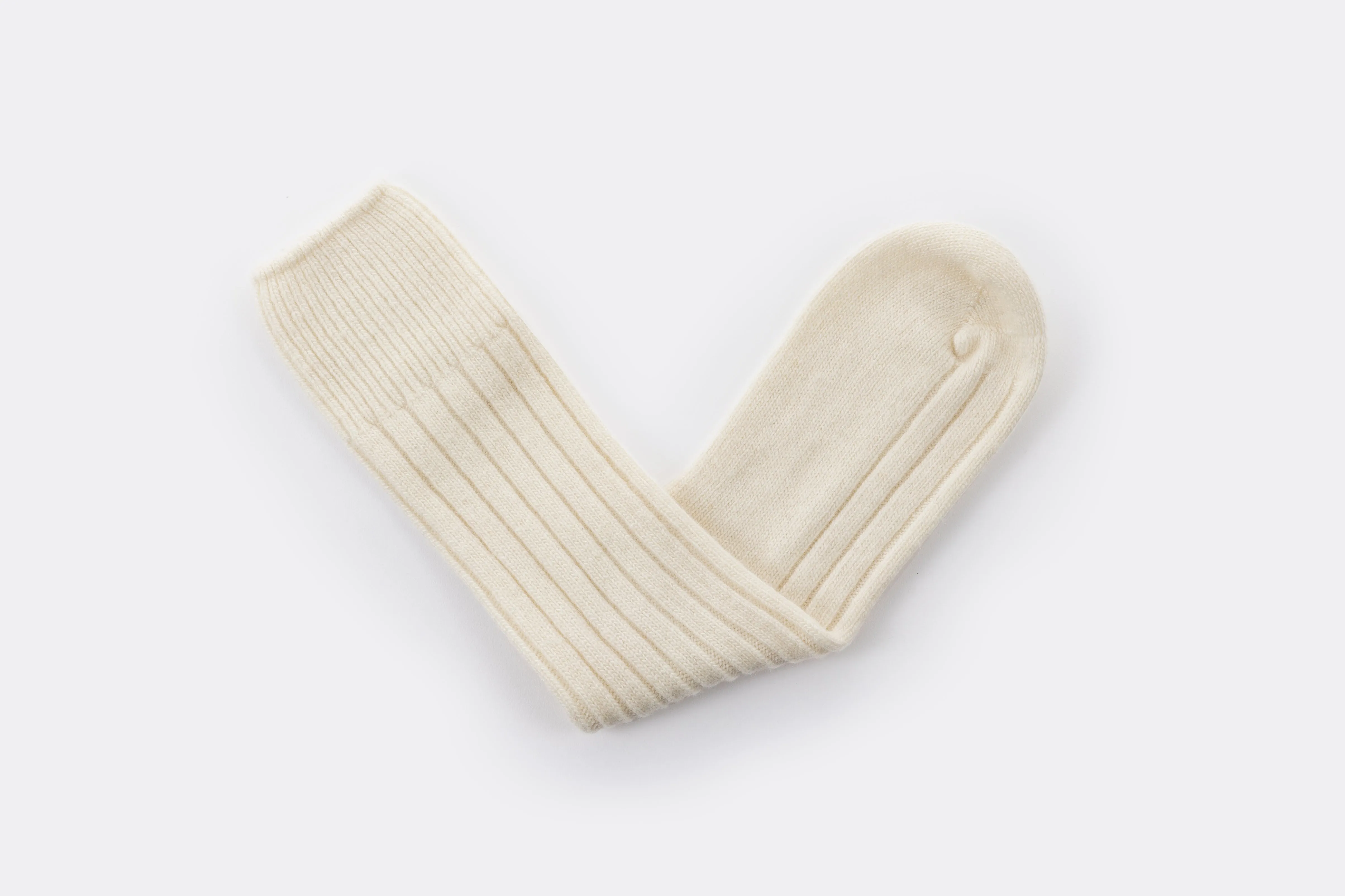 Cream Lambswool Bed Sock Collection