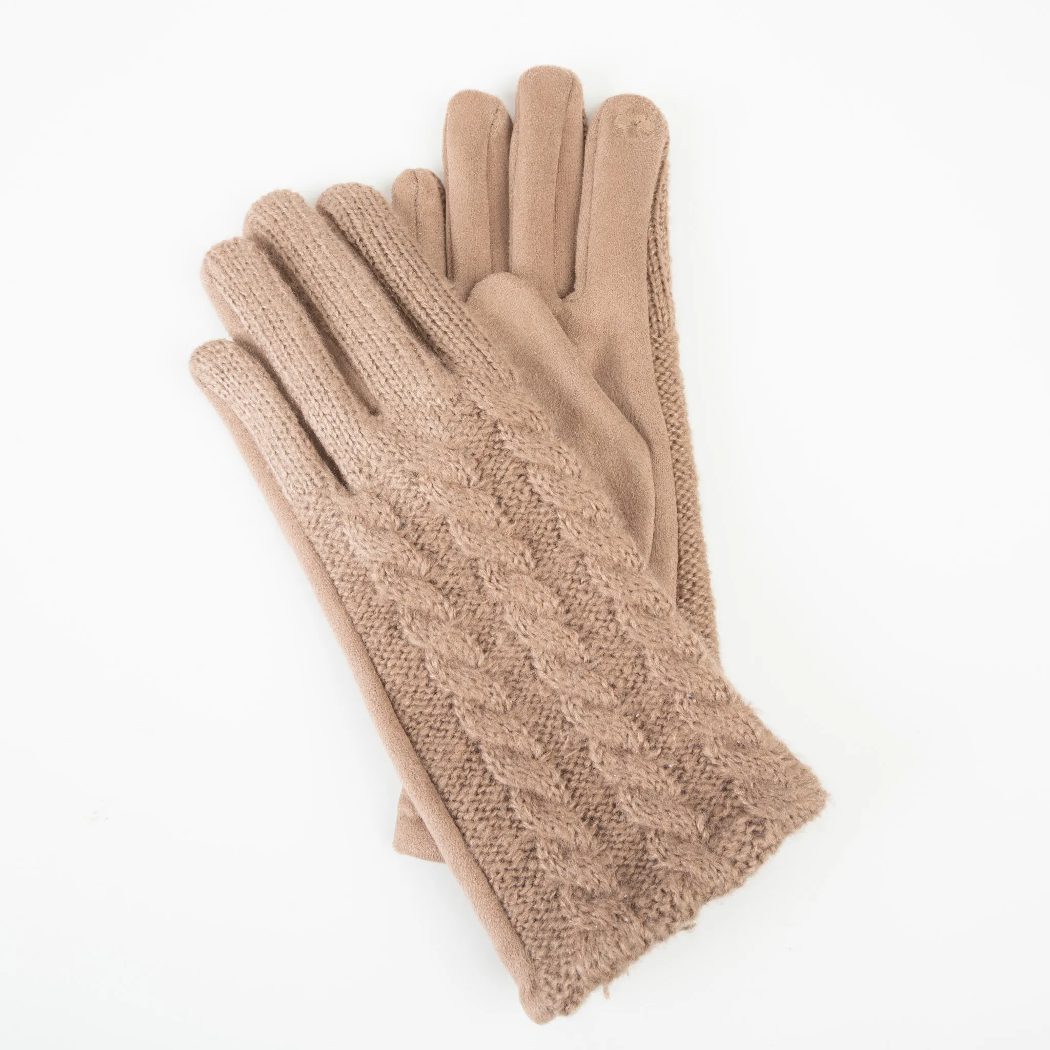 Everly Cable Knit Soft Touchscreen Texting Gloves