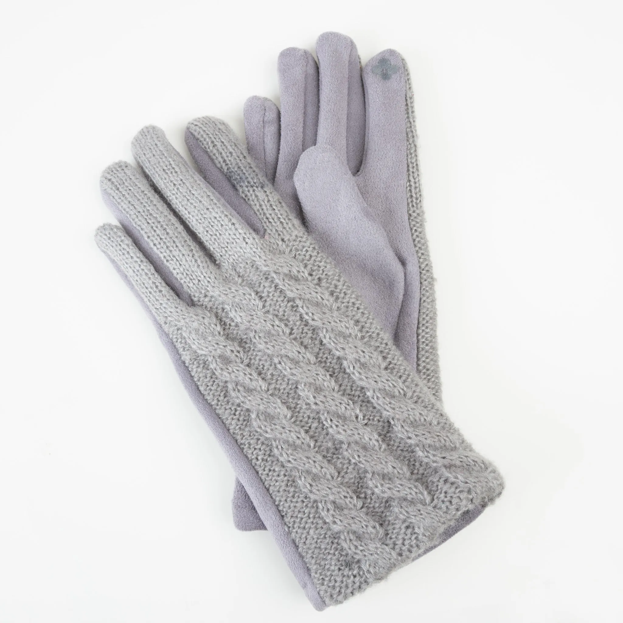 Everly Cable Knit Soft Touchscreen Texting Gloves