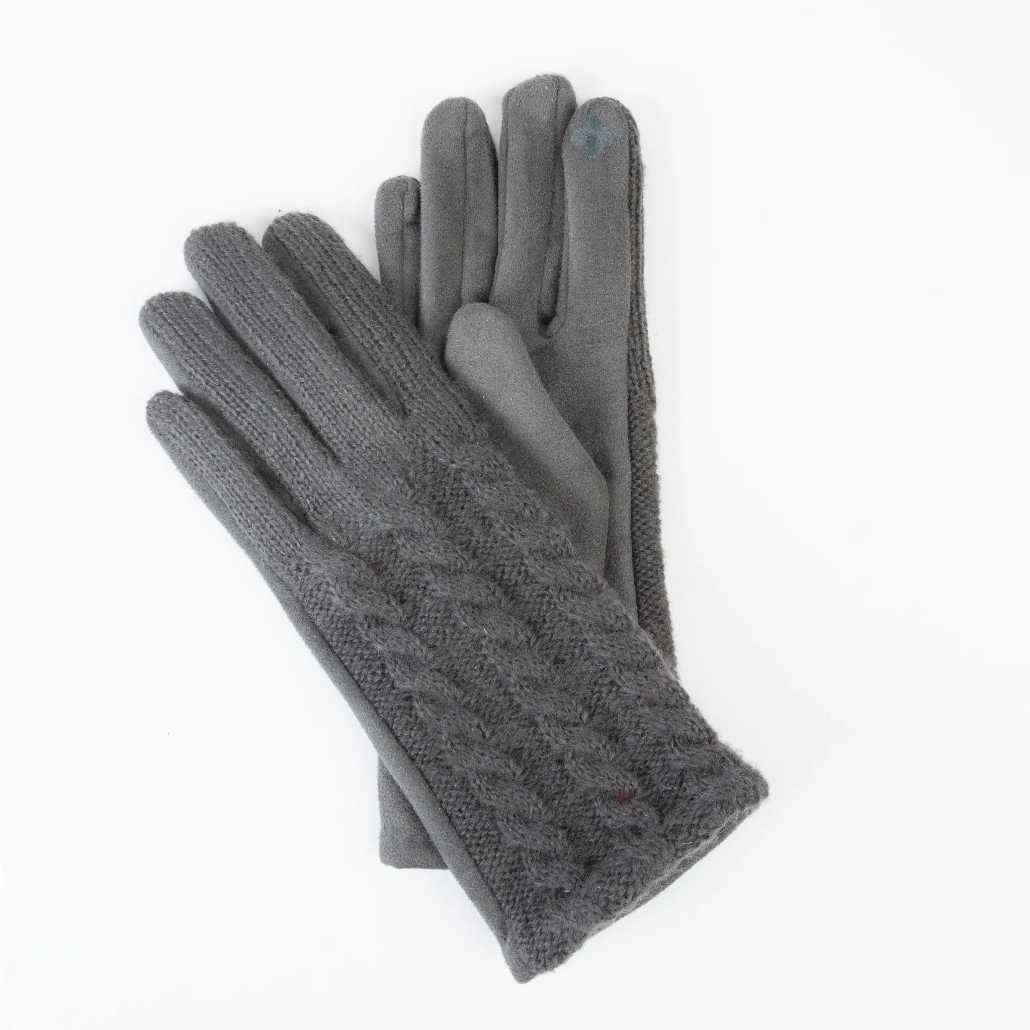 Everly Cable Knit Soft Touchscreen Texting Gloves