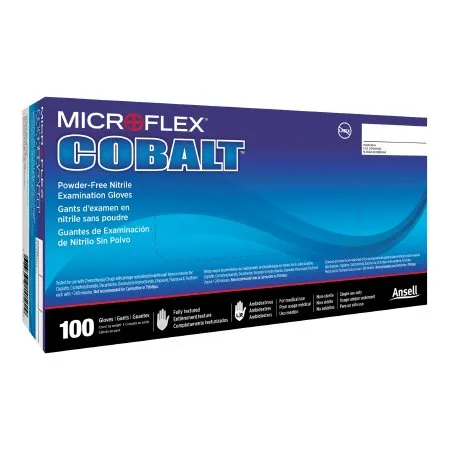 Exam Glove MICROFLEX® Cobalt® X-Large NonSterile Nitrile Standard Cuff Length Fully Textured Blue Not Rated - Microflex Medical  Mfr# N194