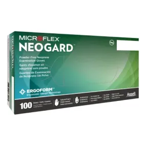 Exam Glove Neogard® Small NonSterile Polychloroprene Standard Cuff Length Textured Fingertips Green Not Rated - Microflex Medical  Mfr# C521