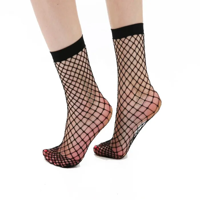 Extra Large Net Ankle Socks