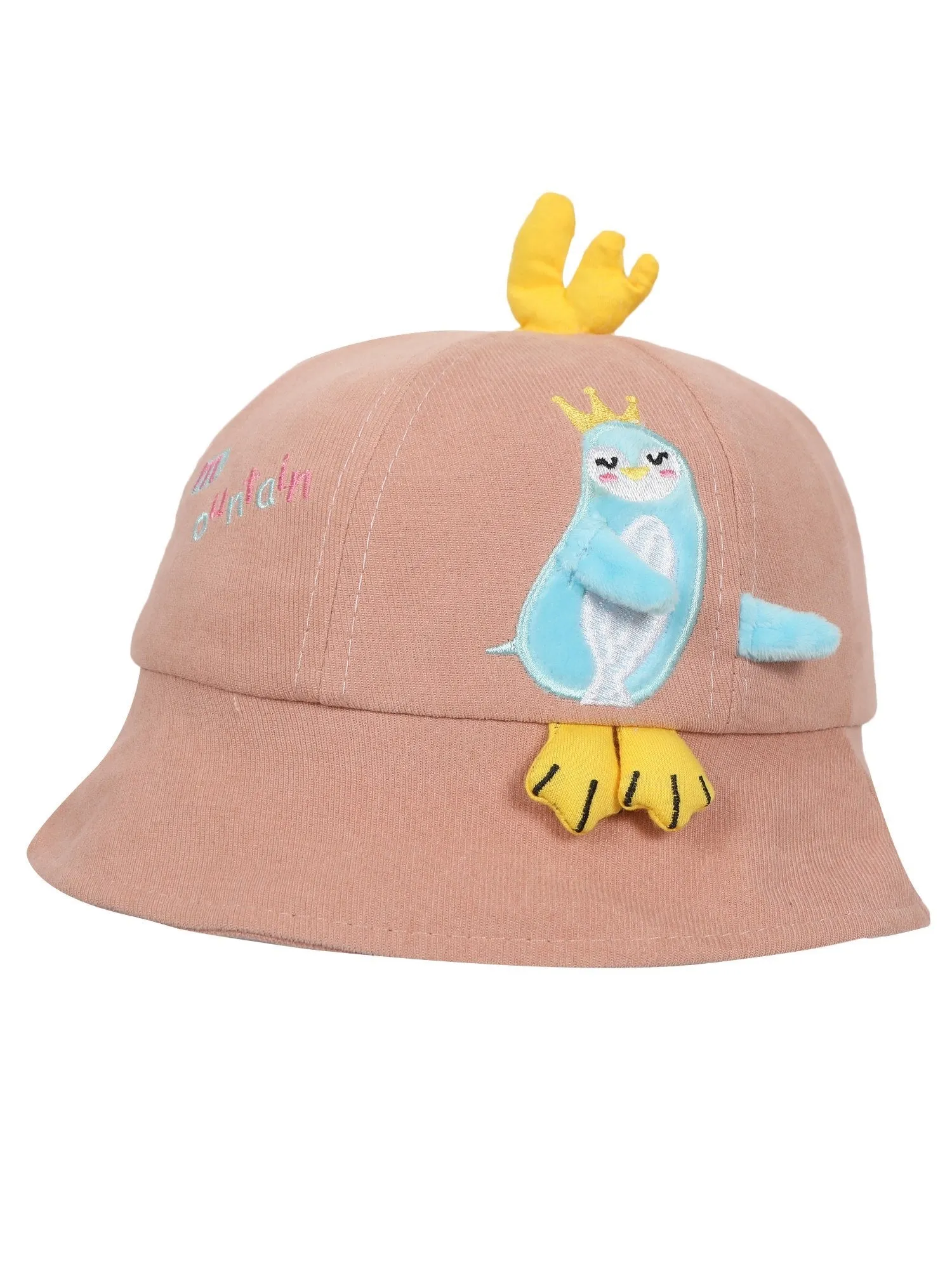 FabSeasons Chicken Cotton Bucket Hat/Cap for Boys & Girls (1-4 Years, 50 cm Circumference)