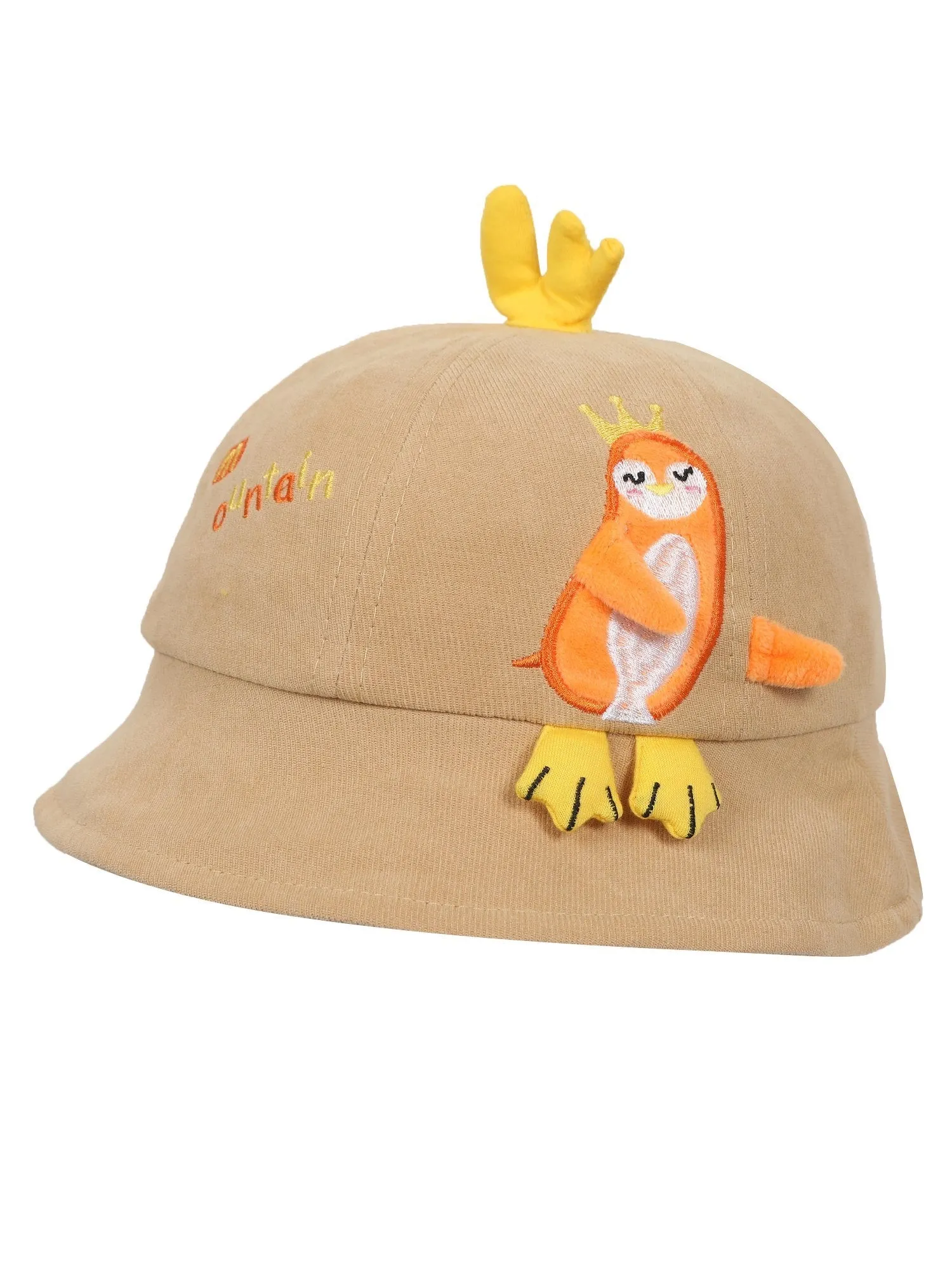 FabSeasons Chicken Cotton Bucket Hat/Cap for Boys & Girls (1-4 Years, 50 cm Circumference)