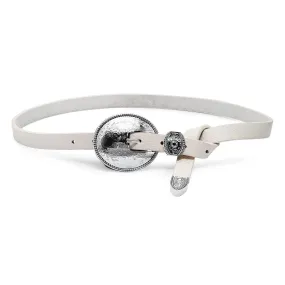 Fairfax Belt | Eggshell Silver