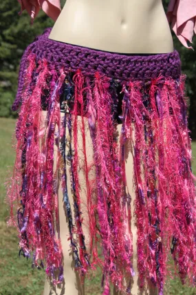 FINAL SALE, Mermaid Belt, Fairy Belt, Fringe Belt, Gypsy Belt, Yarn belt, ATS belt, Tribal Dance Belt, Festival Belt, Fringe Skirt