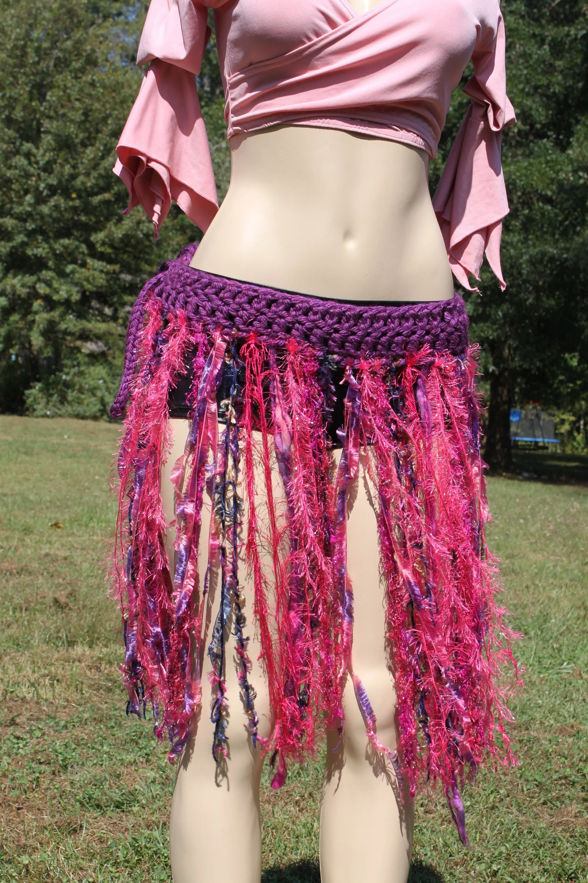 FINAL SALE, Mermaid Belt, Fairy Belt, Fringe Belt, Gypsy Belt, Yarn belt, ATS belt, Tribal Dance Belt, Festival Belt, Fringe Skirt