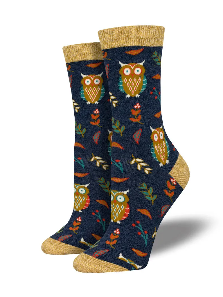 Ladies Bamboo Cute Hoot Socks