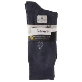 Mens Florence Modal Medium Weight Argyle Black Socks