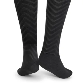 Mens Marino Modal Black Zigzag Socks