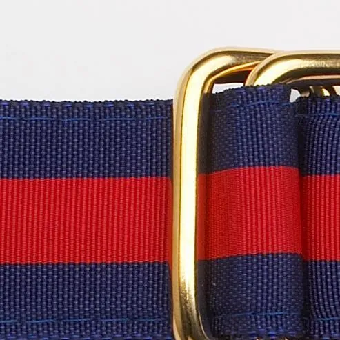 NAVY/RED RIBBON BELT