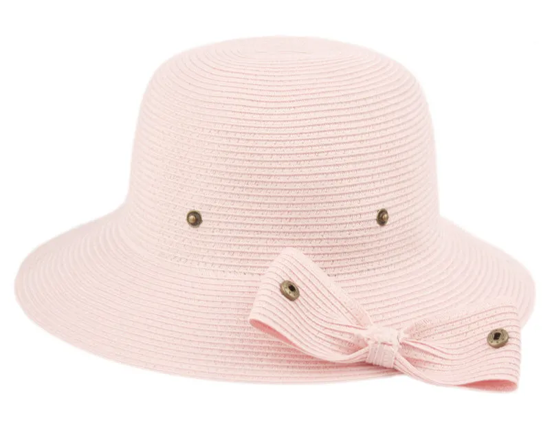 Packable Poly Braid Bucket Sun Hat