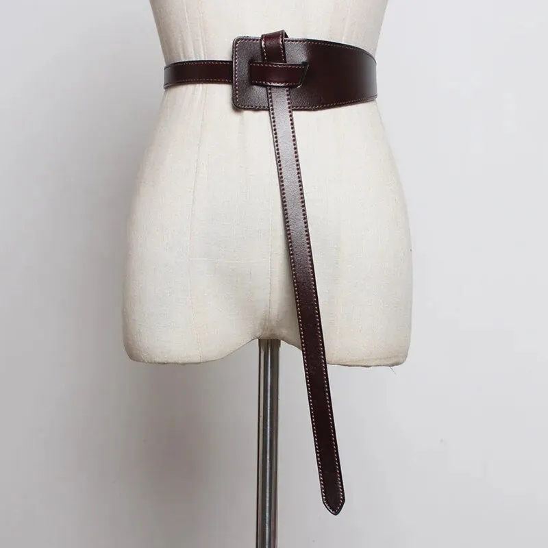 Pre Order:  Knotted Vegan Leather Belt