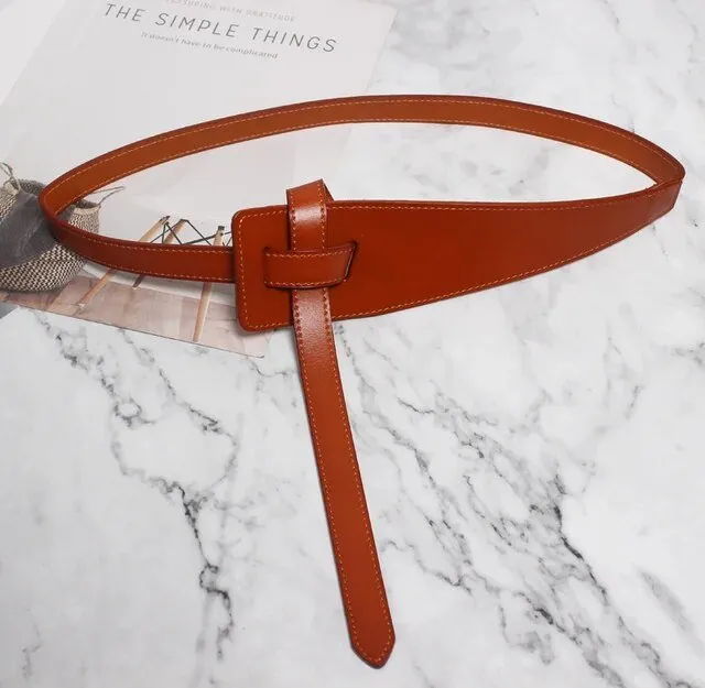 Pre Order:  Knotted Vegan Leather Belt