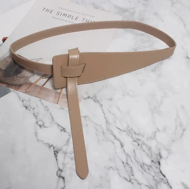 Pre Order:  Knotted Vegan Leather Belt