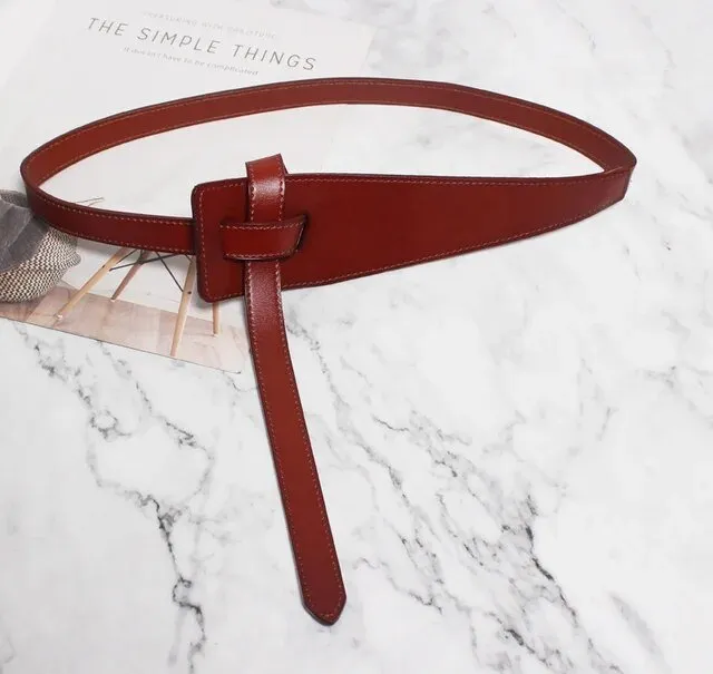 Pre Order:  Knotted Vegan Leather Belt