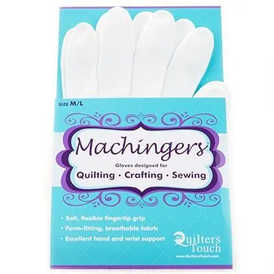 Quilters Touch - Machingers Quilting Gloves Size Med / Lrg