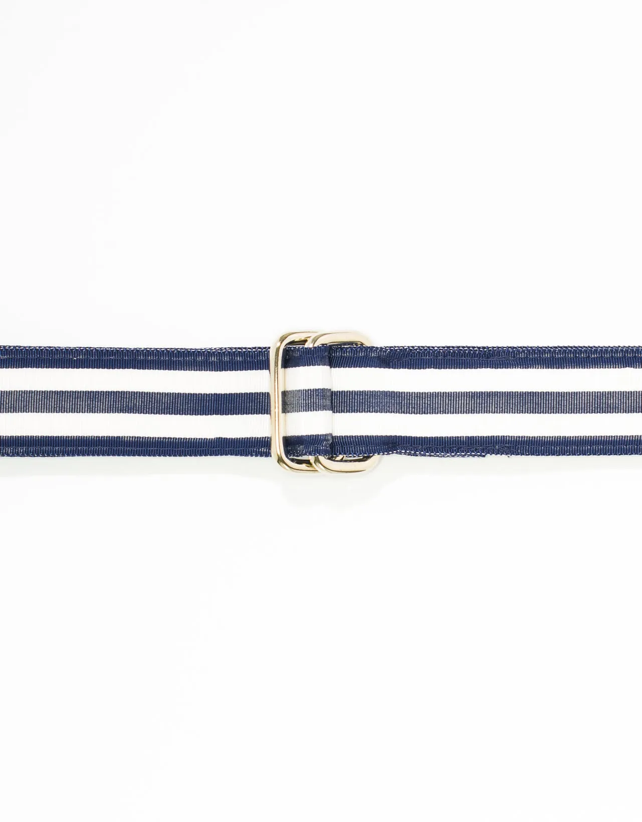 RIBBON BELT -NAVY/WHITE