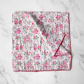 Rose Print Square Scarf