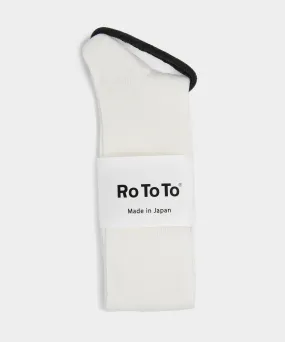 Rototo Dad Socks in White