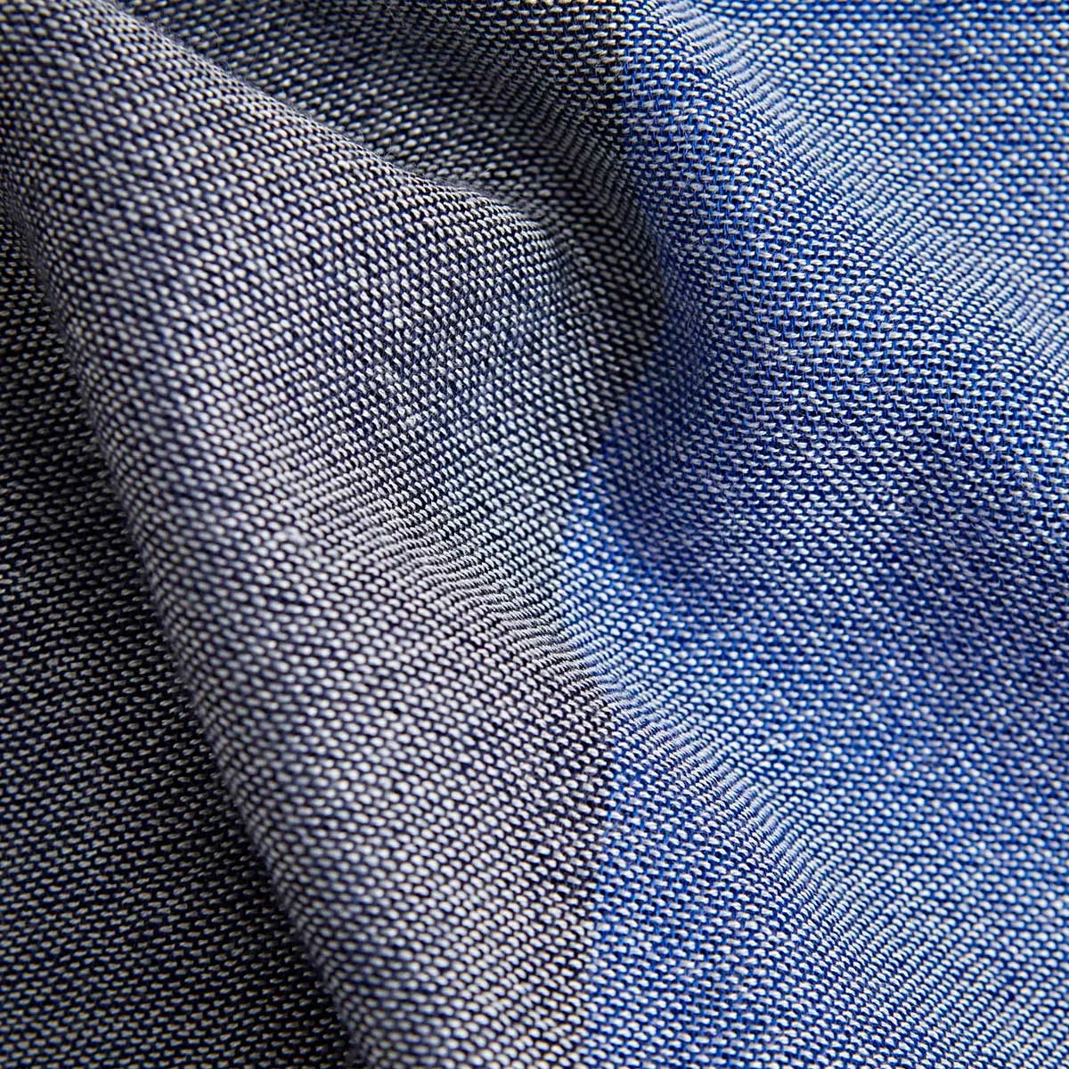 Royal Blue Large Check Silk & Cashmere Scarf