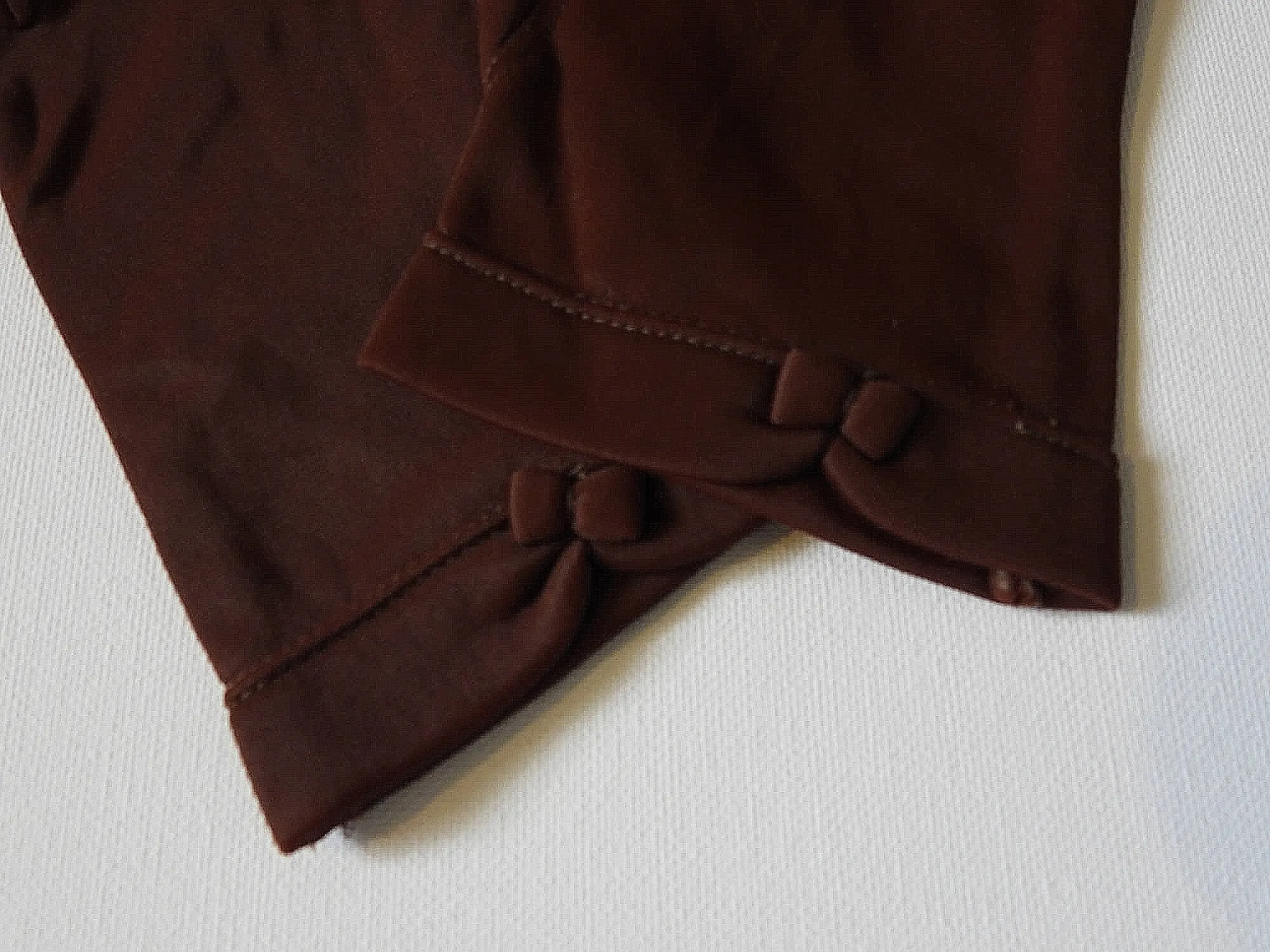 Short Brown Gloves With Fleecy Lining - Size 7