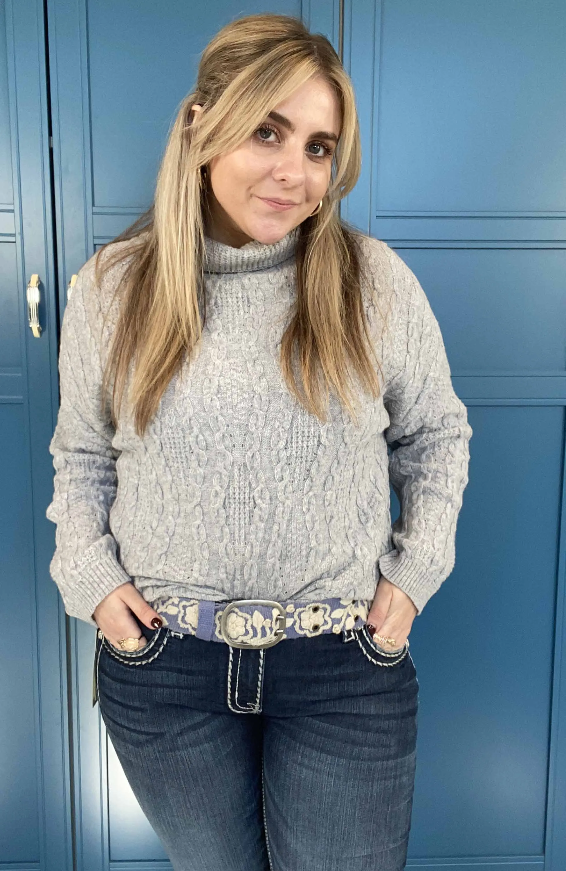 Smitten Emilia Moss Wool Belt