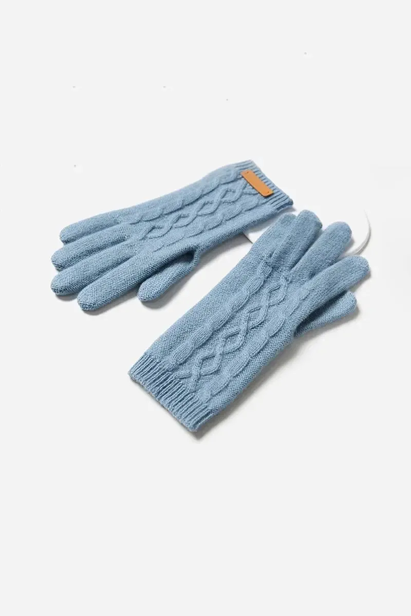 Soft-touch Cashmere Knit Winter Gloves