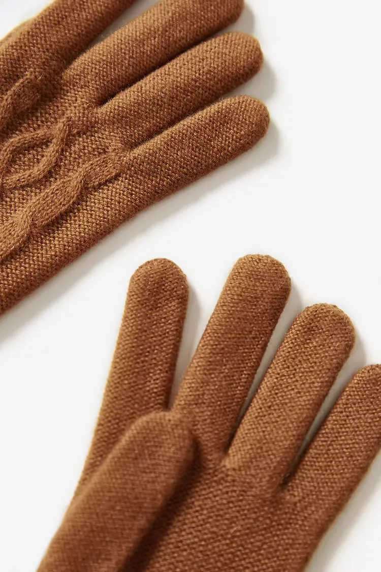 Soft-touch Cashmere Knit Winter Gloves