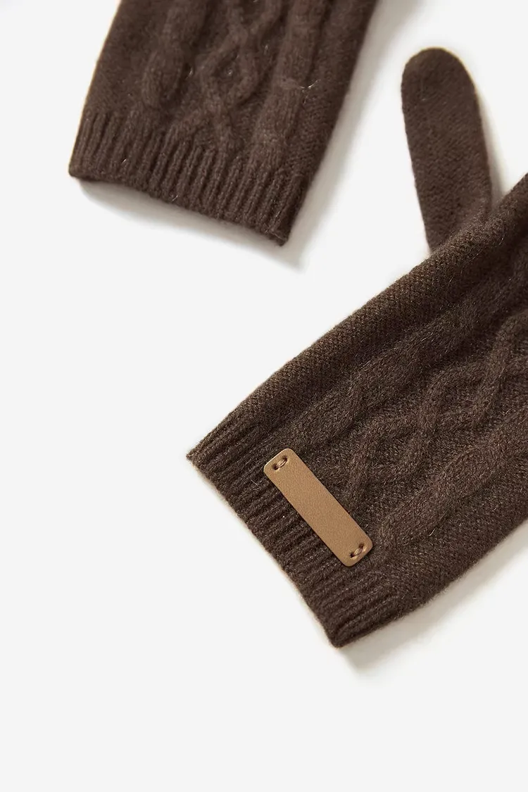 Soft-touch Cashmere Knit Winter Gloves