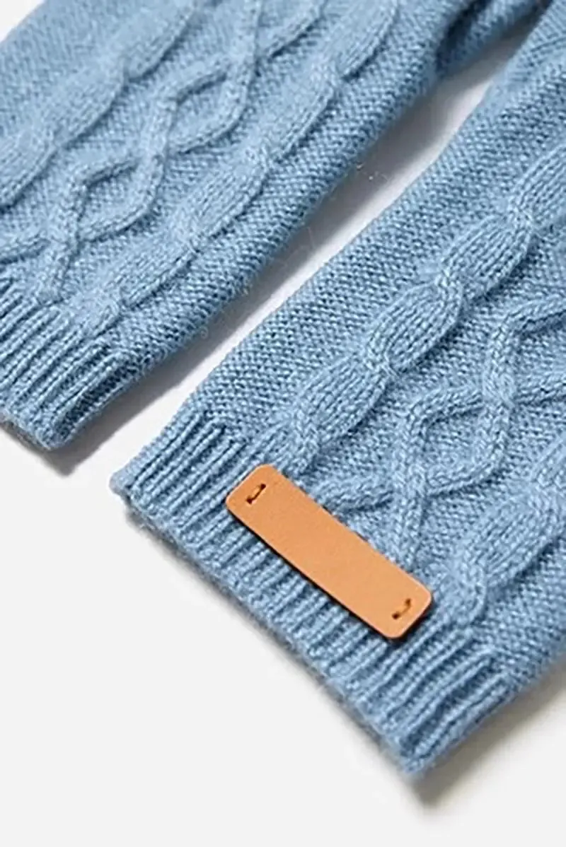 Soft-touch Cashmere Knit Winter Gloves