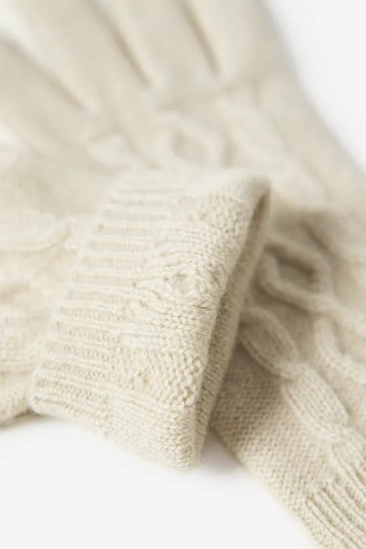 Soft-touch Cashmere Knit Winter Gloves