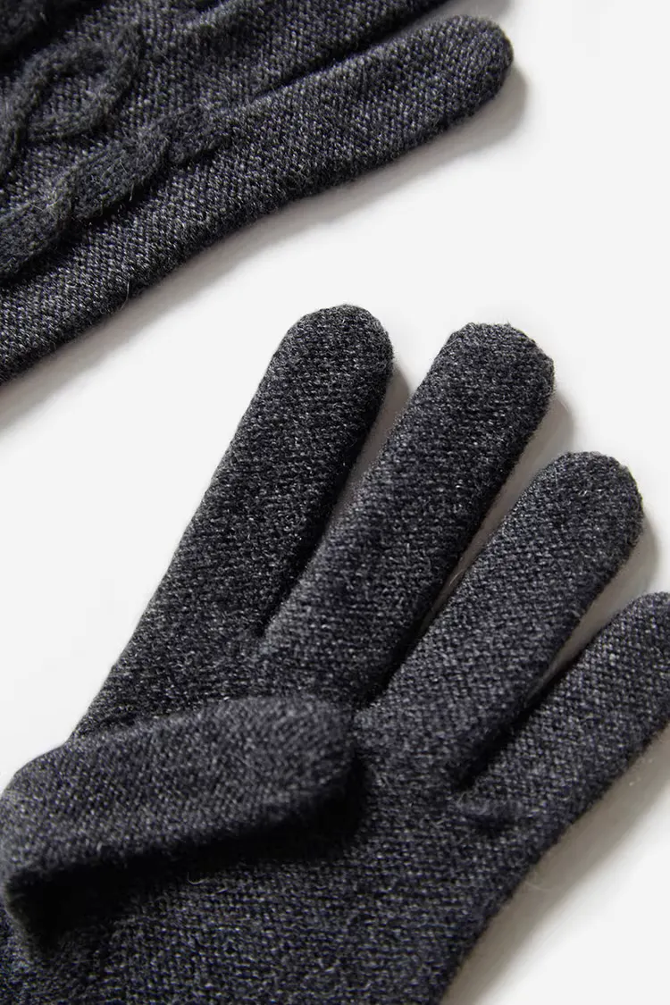 Soft-touch Cashmere Knit Winter Gloves