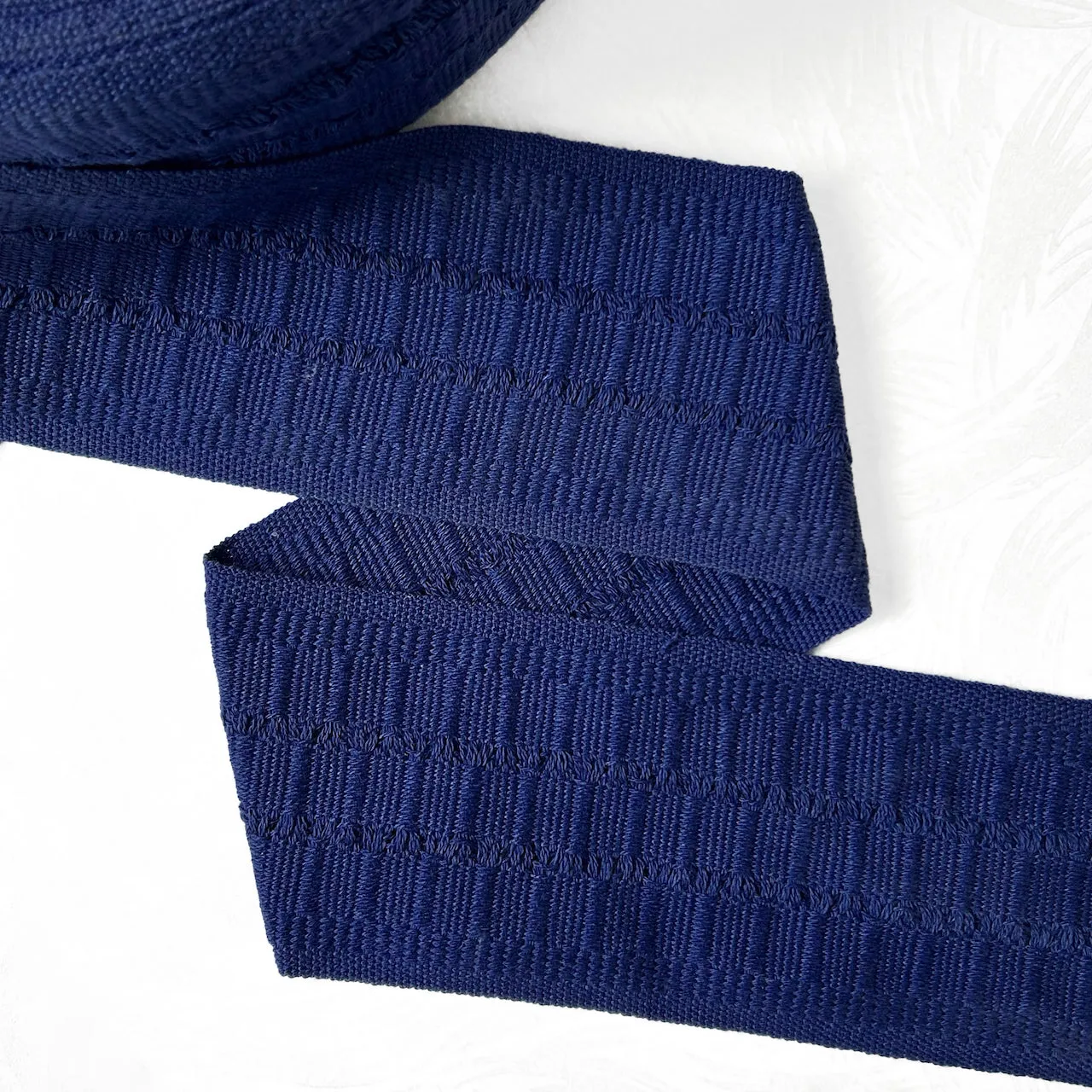 Solid Color Textured Cotton Webbing 3-1/2" - Multiple Colors